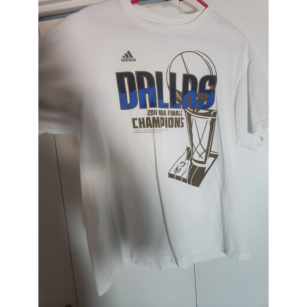 Dallas Mavericks Shirt Mens L NBA Basketball 2011 Finals Champions Adidas Tee